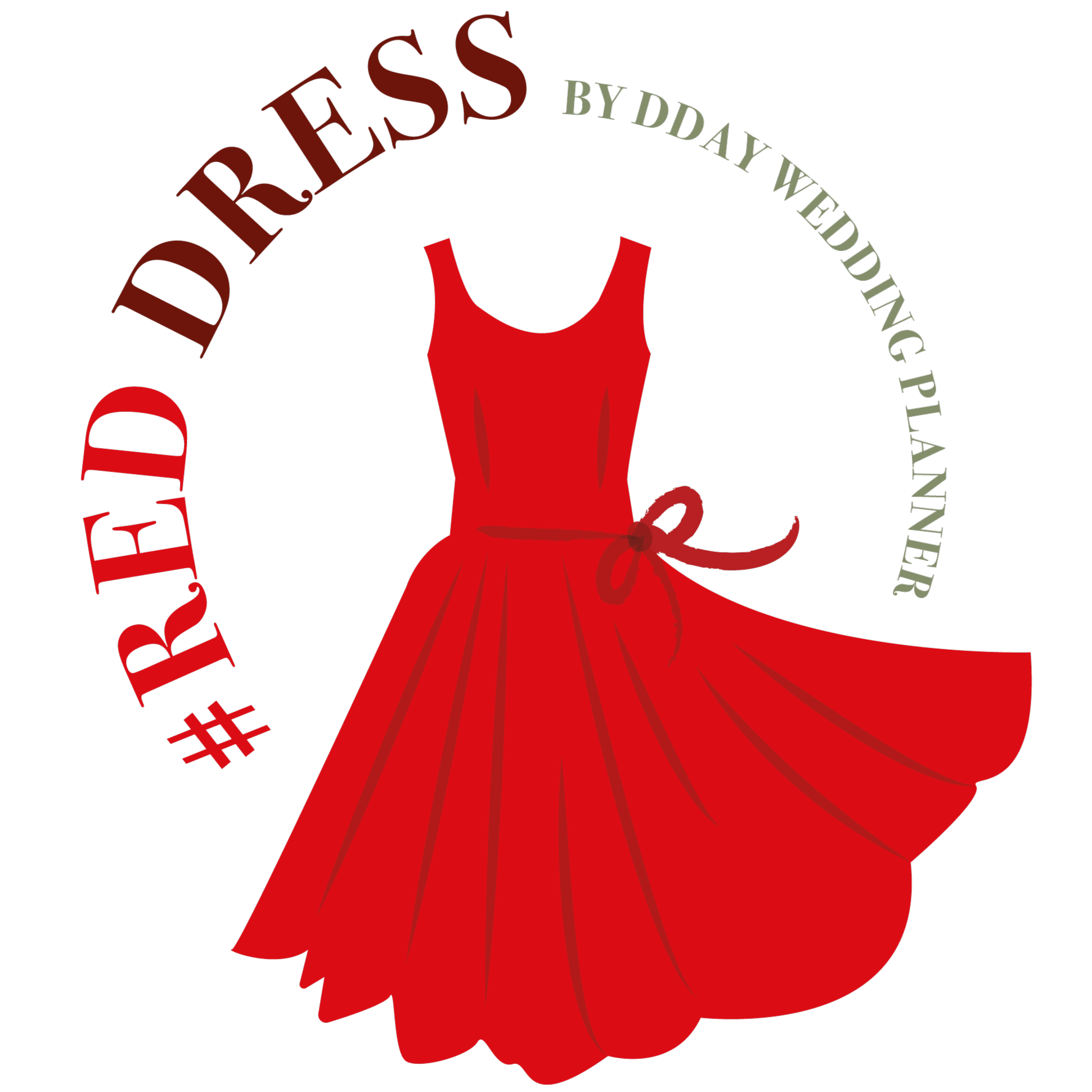 Red Dress D day wedding Planner