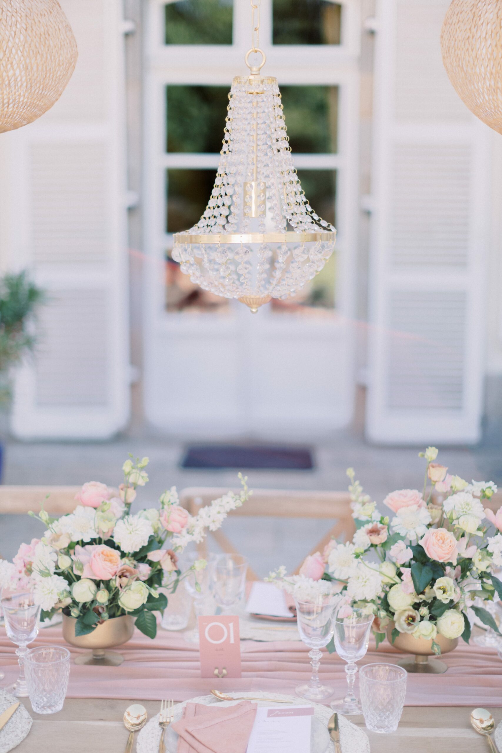 décoration table mariage rose blush mariage bretagne
