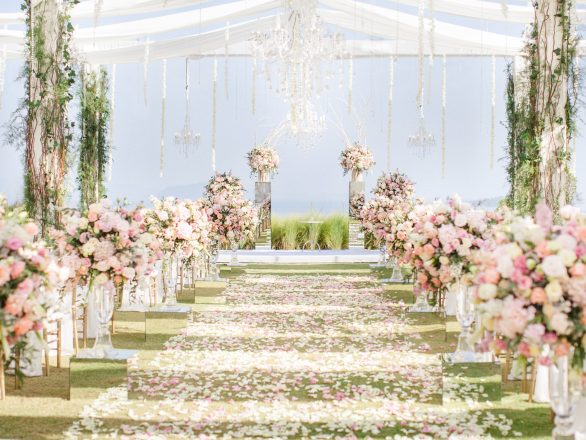 Mariage, wedding, printemps, rose, blanc, décoration, cérémonie laïque