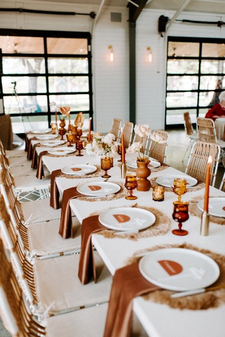 Table terracotta, décoration mariage, paris