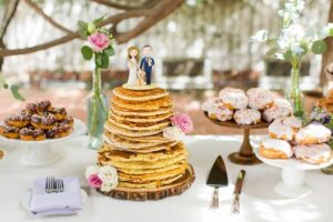 gâteau pancake, brunch mariage, repas mariage