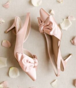 chaussure avec petit talon, chaussures de mariée en provence