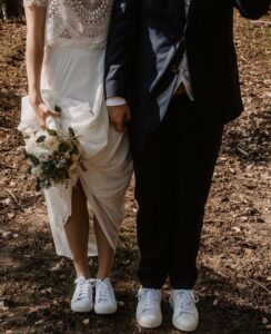 baskets de mariée, chaussures de mariée en provence