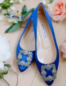 chaussure colorée, chaussures de mariée en provence