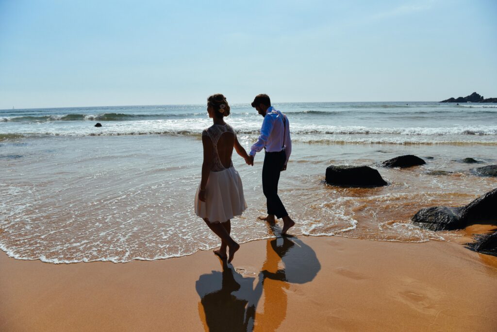 robe plage trash the dress, Un mariage insolite et intimiste à La Rochelle