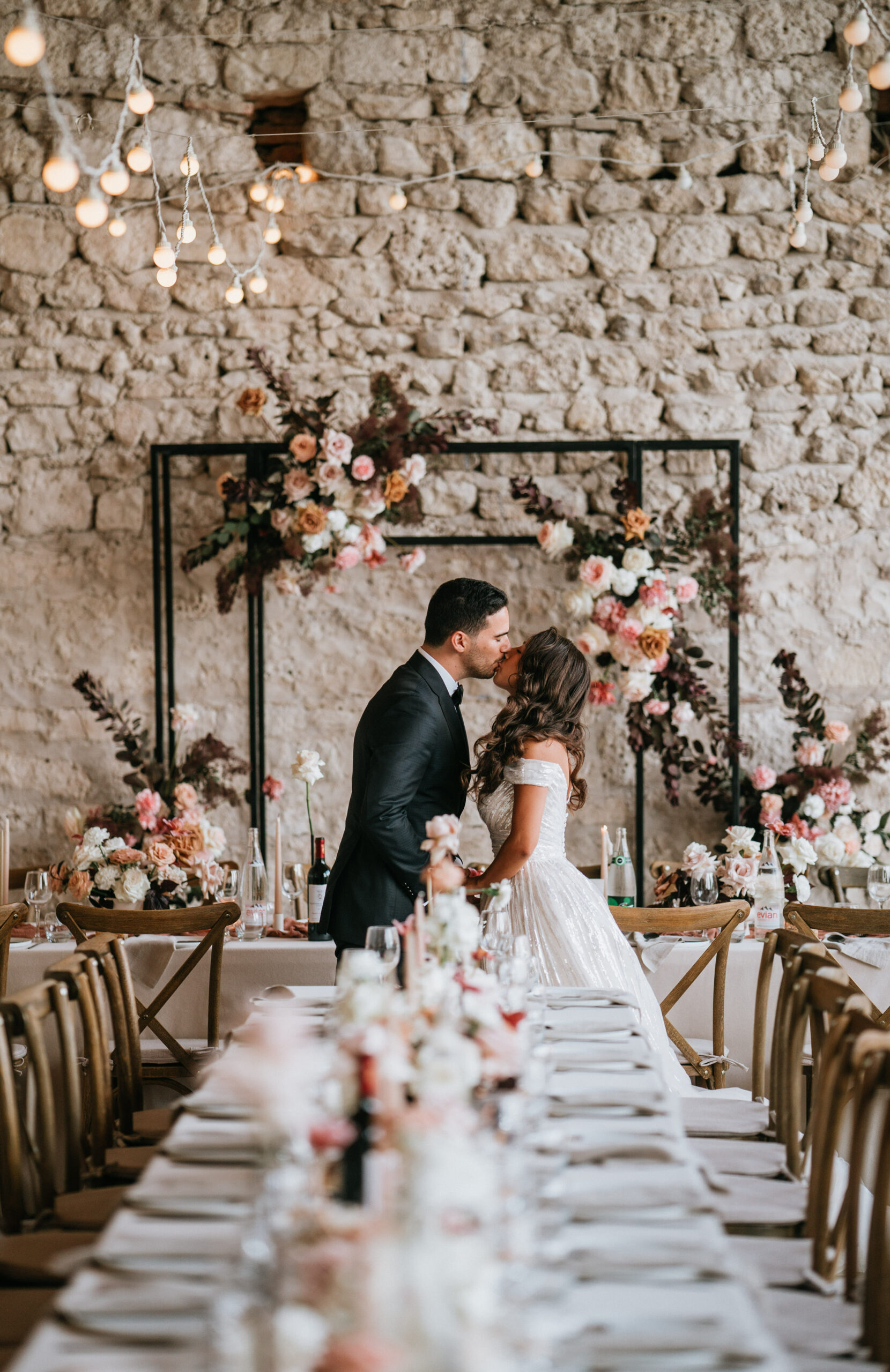 photo mariage, Photo de couple, Mariés, Table de réception