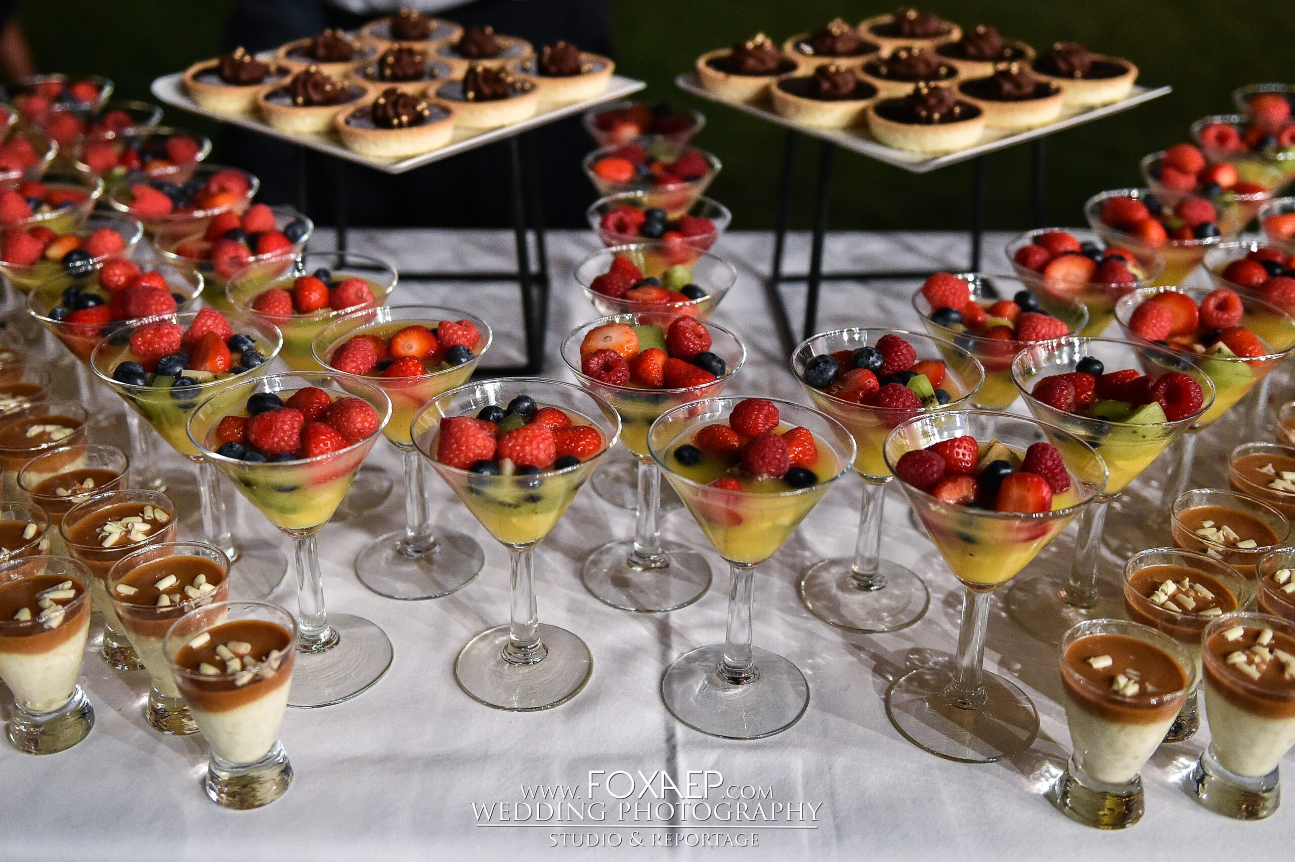 tendances food, Buffet de desserts, coupe de desserts, couleurs