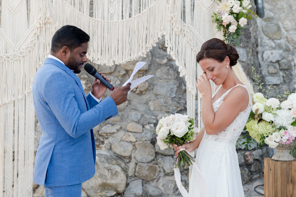 mariage de rêve, Les étapes , discours, témoins, mariés, 