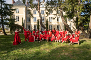 dday, d day wedding planner, team D Day, red dress, robe rouge, franchise