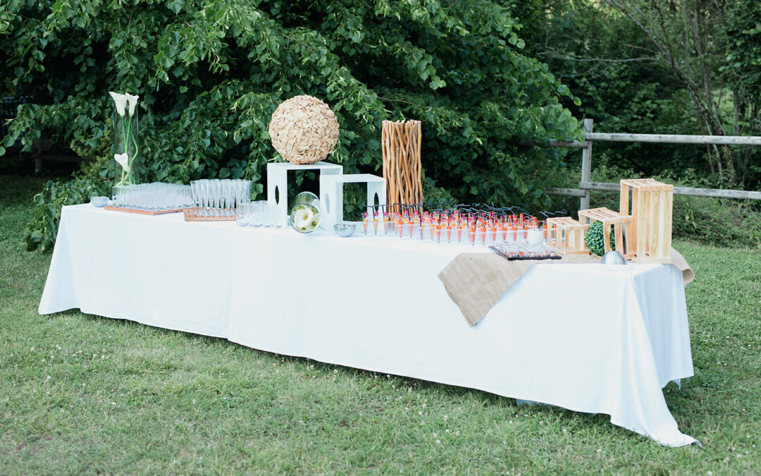 mariage D Day table de cocktail wedding planner Normandie