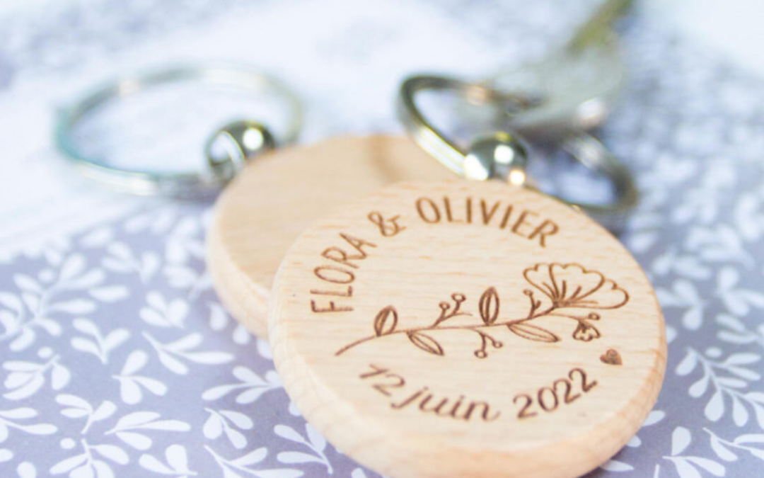 porte clés cadeaux mariages invités
