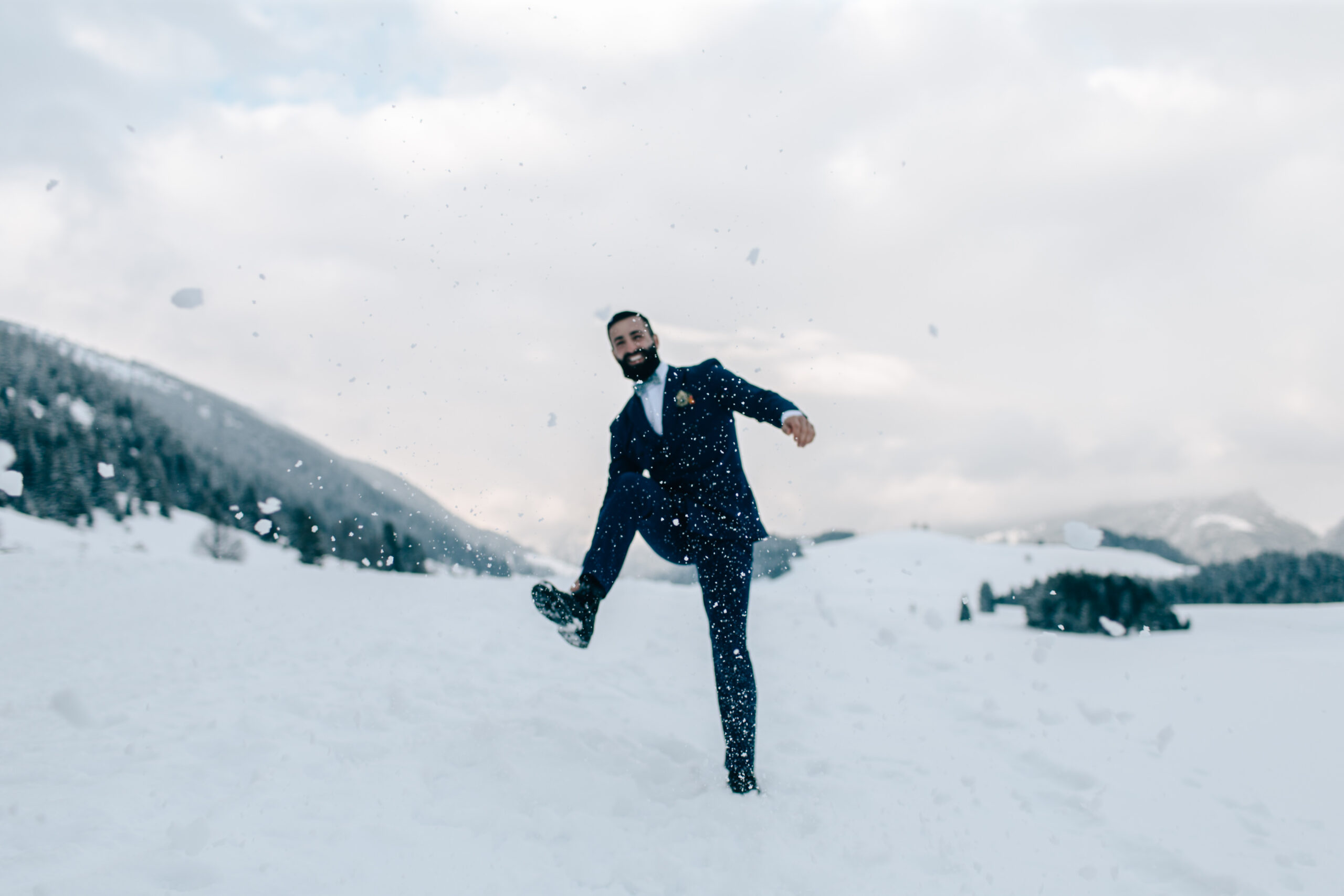 Mariage d'hiver au Québec, Mariage dans la neige, Photo dans la neige, Marié en hiver, Wedding planner Québec