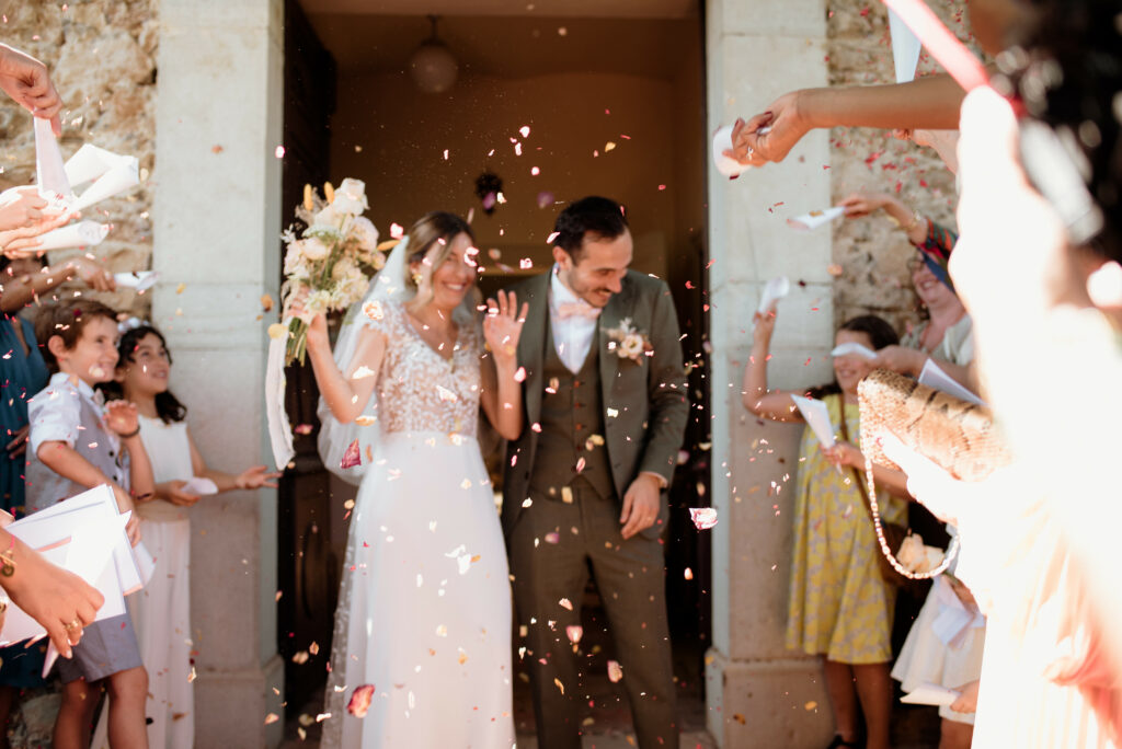 sortie de cérémonie, coordinatrice de journée, Idées de sorties de cérémonie de mariage originales