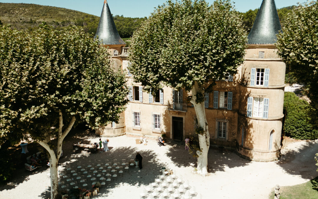 lieu : château, mariage Provence