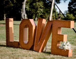 love, fleurs séchées, mariage 0 déchet