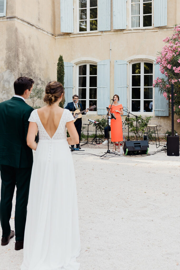 mariage provençale : mariés, discourt ,Guitard, domaine