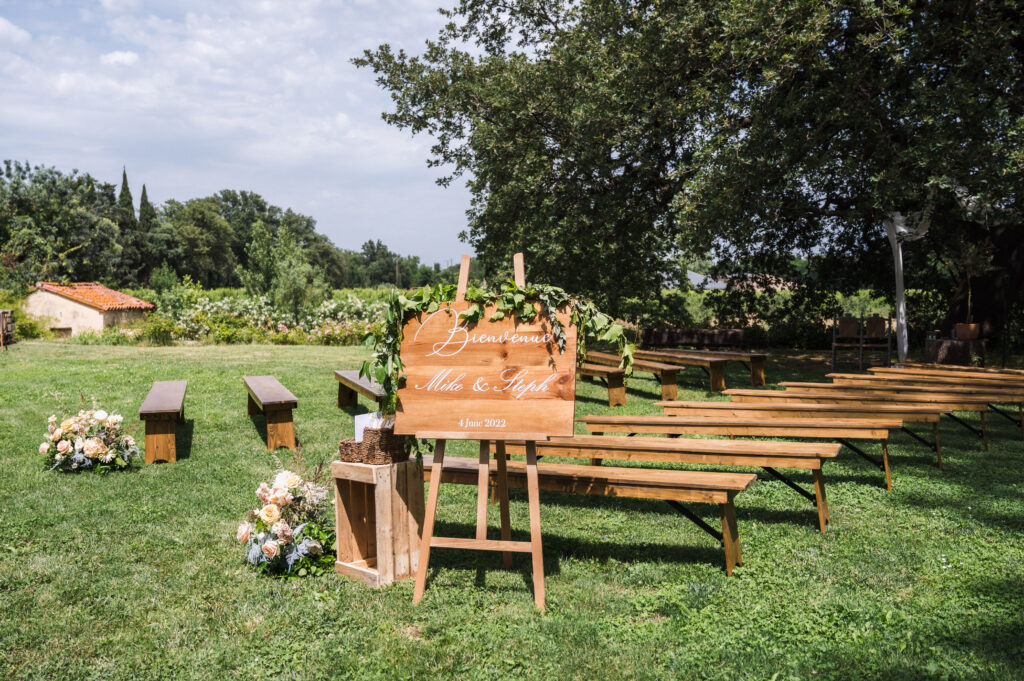 mariage Stephanie et Mickaël, champêtre, rustique, fleurs, tendances florales 2024,