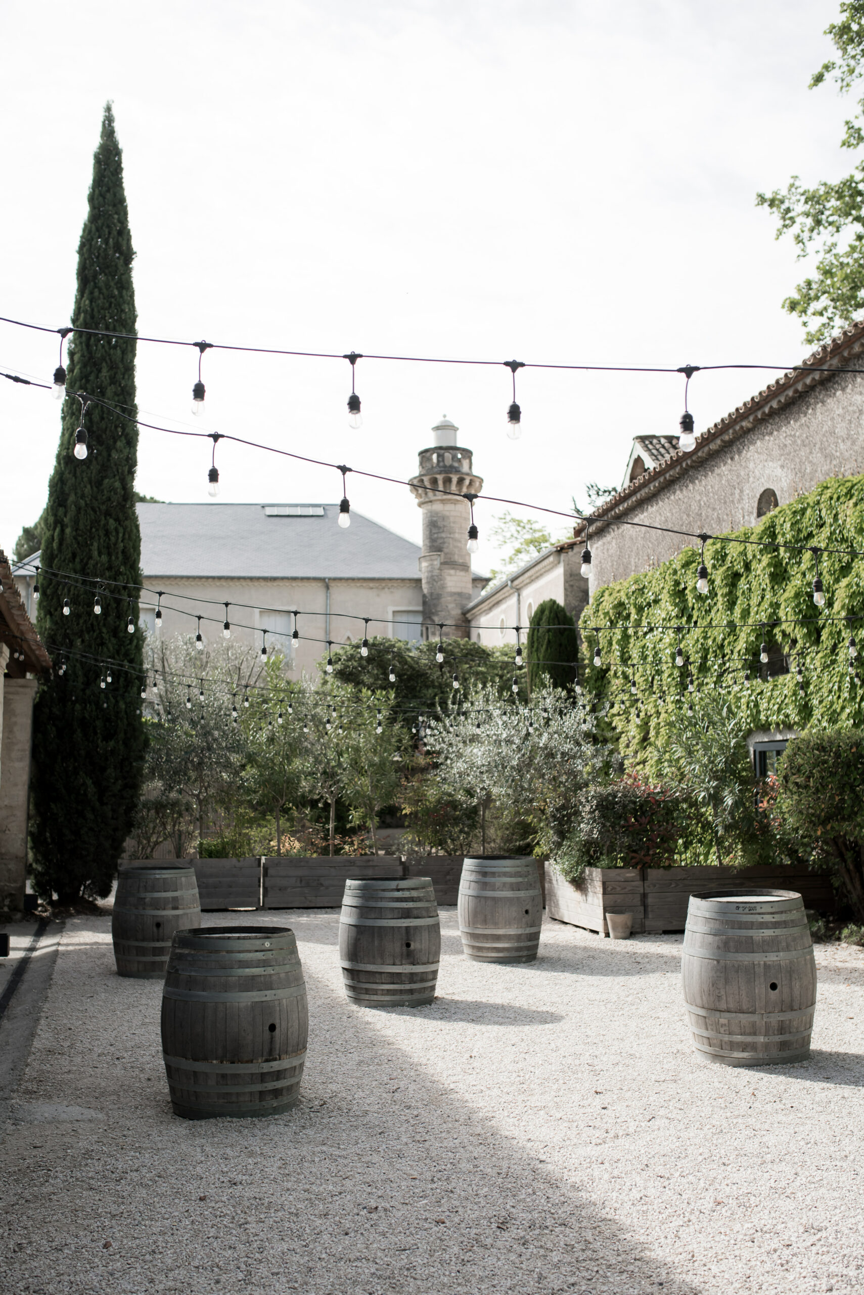 lieu de mariage, lumière, cocktail, tonneaux