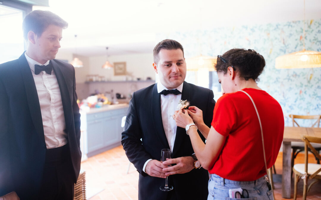 marié, costume, boutonnière, wedding planner